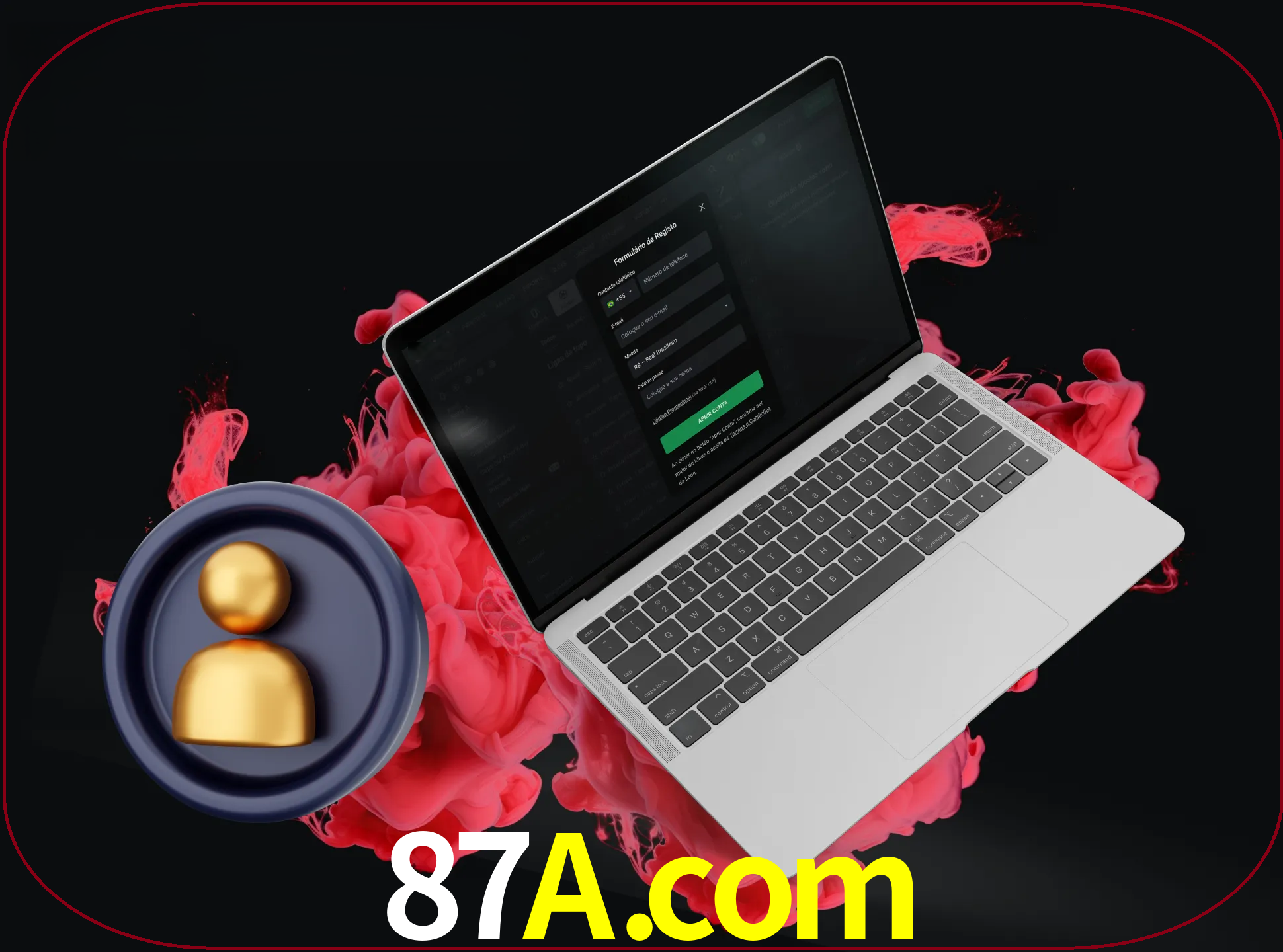 No cabeçalho do site 87a, clique no botão que o levará a um formulário especial onde terá de introduzir as suas informações actuais.